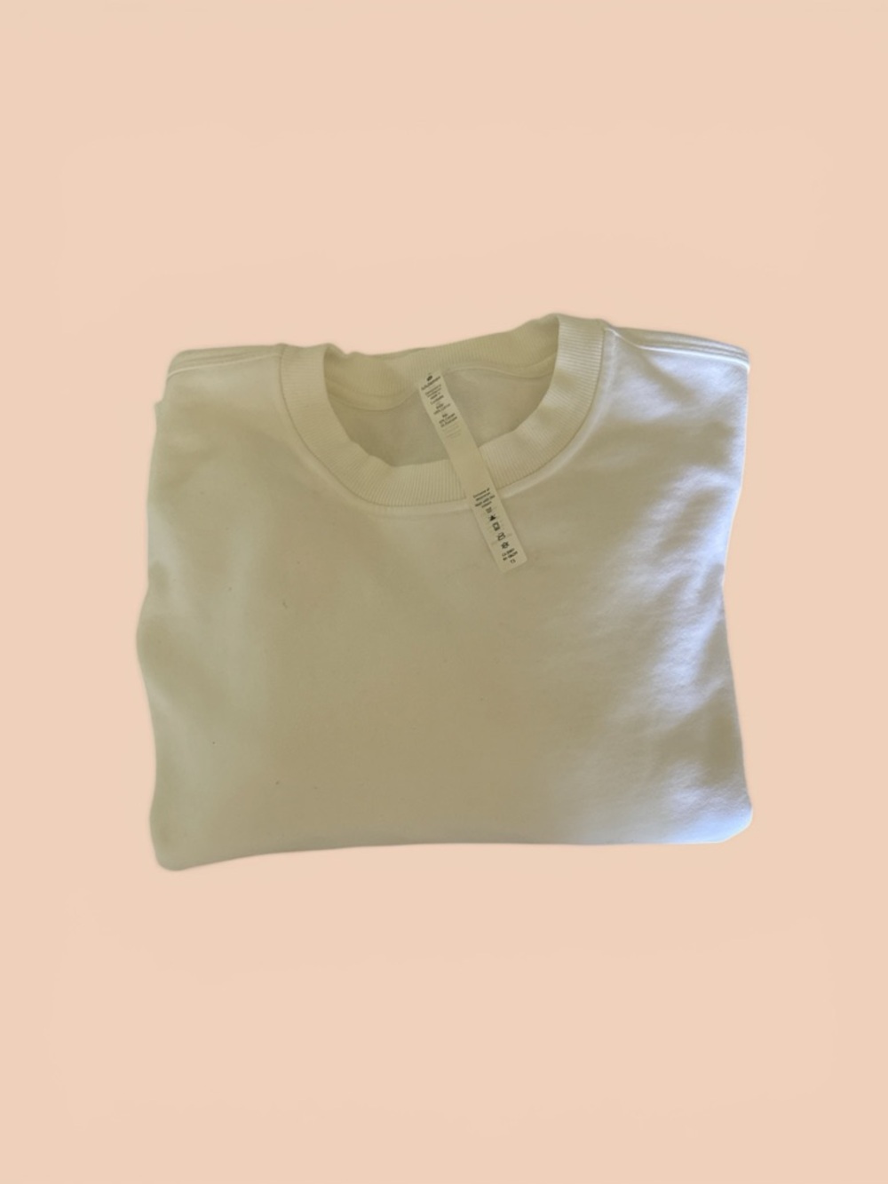 Lululemon Perfectly Oversized Crew | White Minimal Sweatshirt